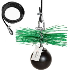 Brosses de Cheminée Set Art Soff Balai Ramoneur Inox Cheminée Pnn