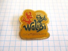 WALIBI PARK SCHTROUMPF CARTOON AMUSEMENT PARK VINTAGE LAPEL PIN BADGE us5