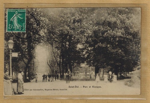 Cpa saint dié parc - saint,