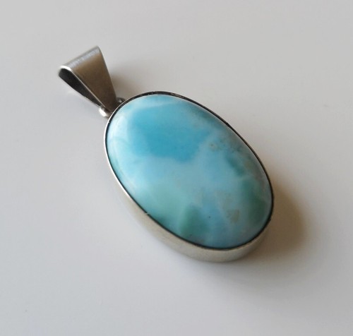 Pendentif larimar sur - pendentif, en