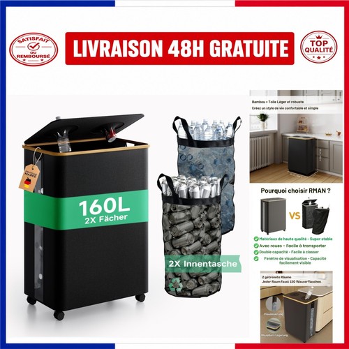 Poubelle tri selectif 160l - selectif,