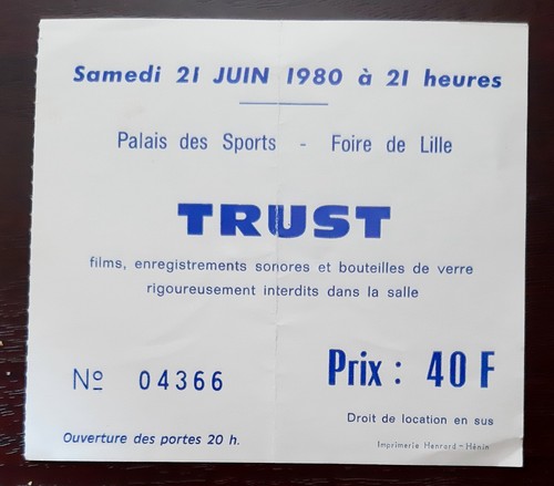 Ticket billet used place - used,