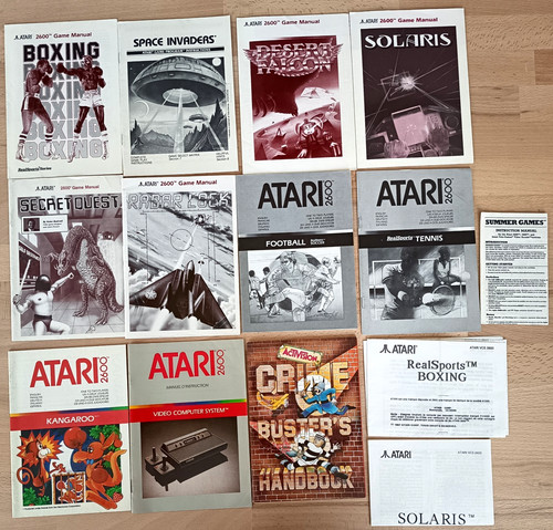 Lot notices pour atari - notices,