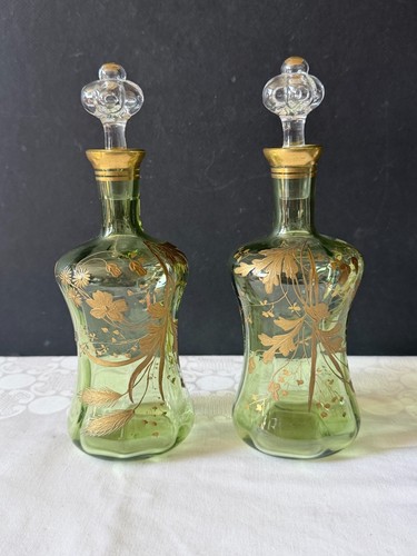 Paire flacons anciens en - de,