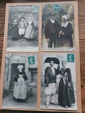10 Cartes Postale scène de vie quotidienne Bretagne Années 1900