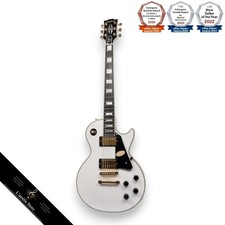 Guitare électrique Epiphone inspirée de Gibson Les Paul Custom Alpine White