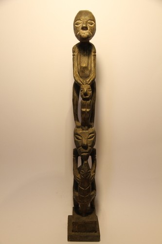 Statuette africaine bois - statuette,