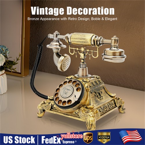 Antique rotary dial telephone - antique,