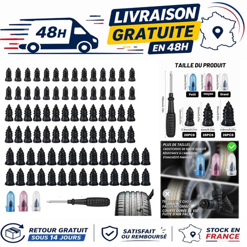 Kit réparation pneu - kit,