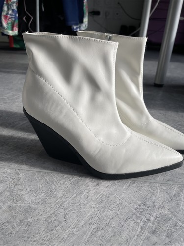 Bottines blanches vintage - blanches,