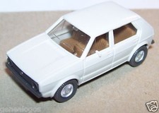 MICRO WIKING HO 1/87 VW VOLKSWAGEN GOLF LIGHT GREY interior brown no box