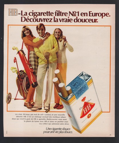 Publicite 1973 cigarettes - 1973,