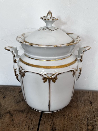 Ancien sucrier porcelaine - , de