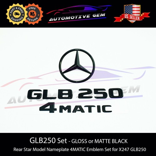 Glb250 4matic rear - star, emblem