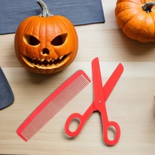  Ciseaux Geant Peigne Clown Costume De Accessoires En Plastique Surdimensionnés