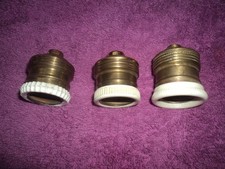 3  Douilles E27 en Laiton et