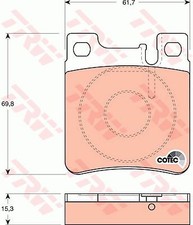 JEU DE 4 PLAQUETTES DE FREIN MERCEDES CLK CLK 320,CHRYSLER CROSSFIRE SRT-6
