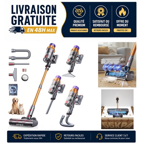 Aspirateur sans fil sunsare - aspirateur,