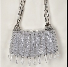 Paco Rabanne 1969 Mini Crystal Chainbag – Transparent Acrylic & Chainmail Jewel
