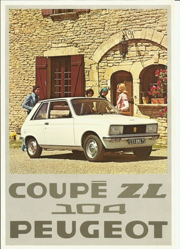 Peugeot 104 1976 coupe zl - -,