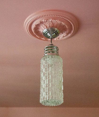 Suspension verre cylindrique
