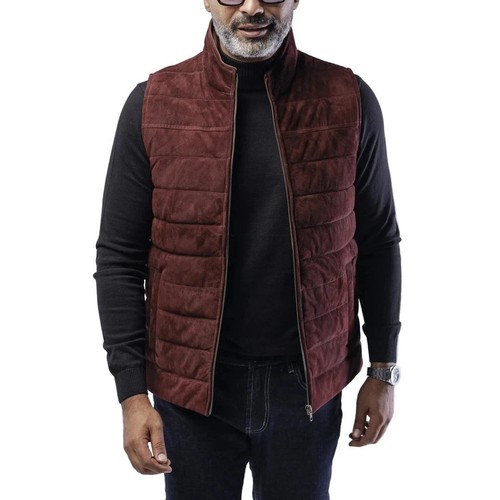Manteau gilet bouffant daim - gilet,