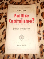 LUCIUS Pierre	 : Faillite du
