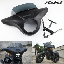 Honda Rebel CMX 300 (20-2025) Front Batwing Fairing Windshield Matte Black