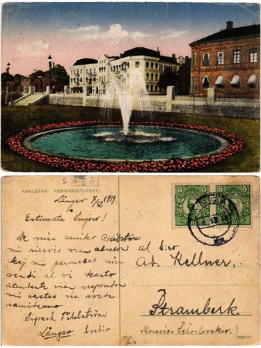 Cpa karlstad residenstorget - ak,