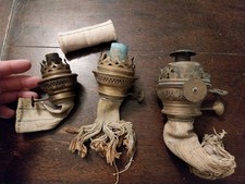 3 BOBECHES LAMPE A PETROLE