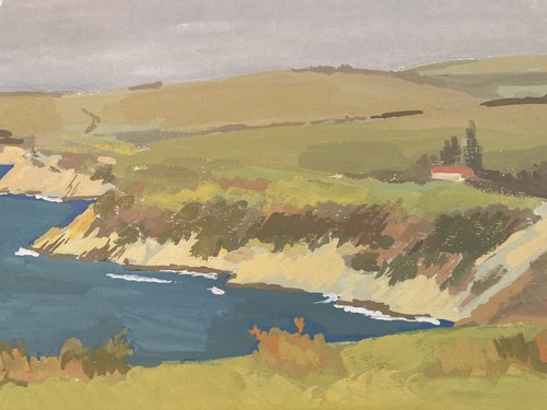 Painting bretagne gouache - painting,