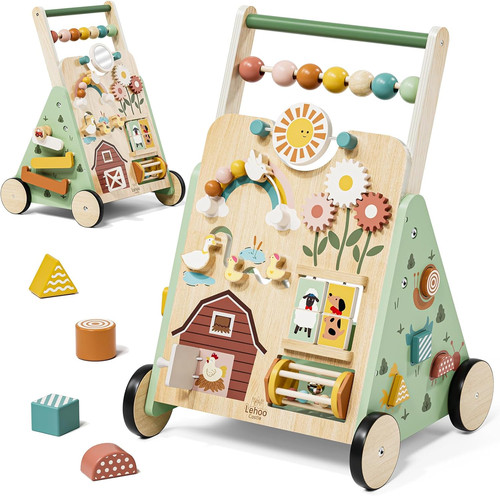 Chariot marche bois - marche, en