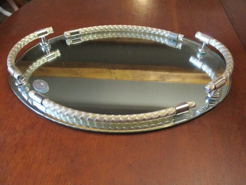 Superbe plateau miroir - plateau,