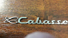CABASSE LOGO  ALU15/10eme usiné CN Dim 98 x 12 mm