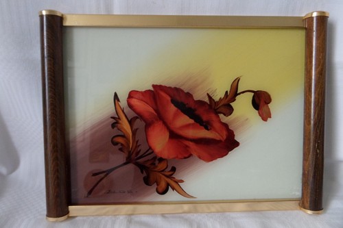 Plateau vintage coquelicot - vintage,