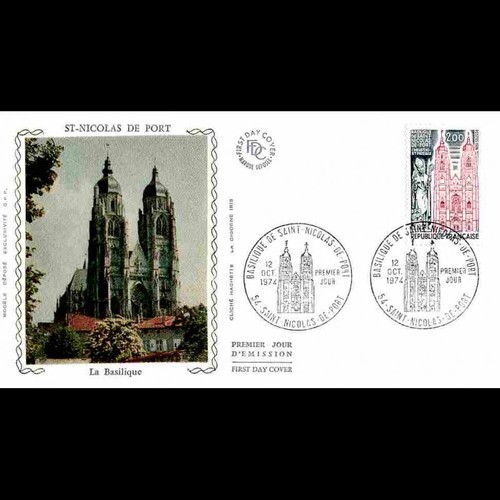 Fdc soie basilique de saint - fdc,