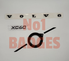 Volvo XC60 Full black grille Badge letters Bundle 18-21 With/Without Camera