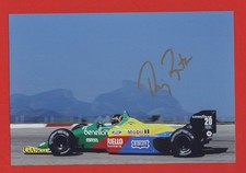 PHOTO cm 13x19 signed by Thierry Boutsen BENETTON FORD B188 F1 1988 BRAZILIAN GP