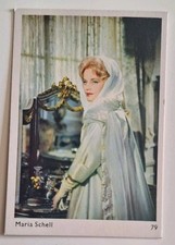 Carte Carton Vintage 1960 Numéro 79 Maria Schell Distributeur Chewing-gum Brabo 