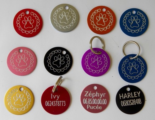 Médaille patte gravée - patte, pour