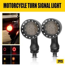 2X Amber Red LED Motorcycle