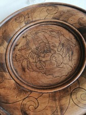 Assiette en bois celtique