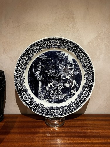 Grand plat ancien - , décoratif