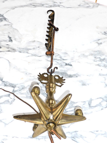 Lampe laiton bronze - , réglable