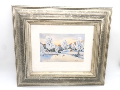 Cadre ancien paysage - , hiver