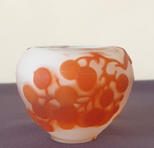 Ets galle joli vase - ets, verre