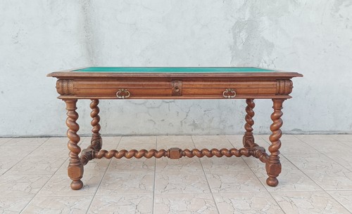 Bureau louis xiii noyer - louis, en