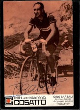 cycling postcard Bartali Cosatto autographed