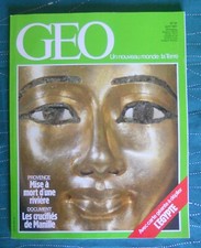 MAGAZINE Géo  N°50 Égypte  + CARTE dépliant