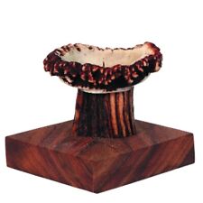 Bougeoir avec vrai bois de